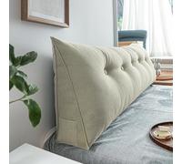 WNRLL Almohadas Cuña para Cabecero de Cama Almohada Triangular de Lectura Cojín de Apoyo Lumbar Respaldo de Cintura Cojín Suave para Sofá Cama,10,180x50x20cm/71x20x8in