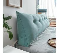 WNRLL Almohadas Cuña para Cabecero de Cama Almohada Triangular de Lectura Cojín de Apoyo Lumbar Respaldo de Cintura Cojín Suave para Sofá Cama,14,60x50x20cm/24x20x8in