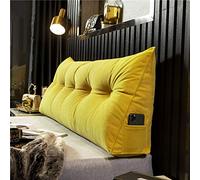 WNRLL Almohadas Cuña para Cabecero de Cama Almohada Triangular de Lectura Cojín de Apoyo Lumbar Respaldo de Cintura Cojín Suave para Sofá Cama,07,100x50x20cm/39x20x8in