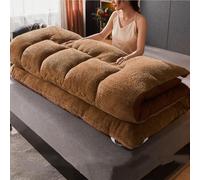 WNRLL Colchón japonés del futón Piso Extra Grueso de la Felpa Colchón del futón Almohadillas de Dormir del Rollo de la Cama del huésped del sofá Estera del sueño portátil,03,60 * 120cm