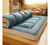 WNRLL Colchones de futón Grueso Colchón de Suelo Tatami japonés Colchón Enrollable Plegable Colchoneta de Dormir Plegable Suave Futones japoneses Individuales Dobles,01,90 * 200cm