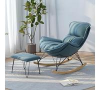 WNRLL Mecedora con Taburete para pies Silla Relajante para balcón Mecedora reclinable para Sala de Estar sillón Moderno Silla para Dormir Suave Dormitorio Sala de Estar,5,Large