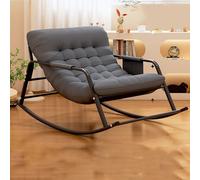 WNRLL Sillon Lectura sillones sillón Mecedora mecedoras comodas Salon,butaca reclinable,para Salón, Dormitorio, Terraza, Estructura de Metal, Sillas Ergonómicas,3