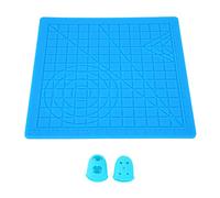 WNSC Herramienta de Dibujo de bolígrafo 3D, Estera de bolígrafo de impresión 3D Práctico de múltiples Formas con Plantillas básicas Tapas de Dedos para Impresora 3D para Adultos para niños