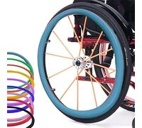 WNUHYYL Cubierta Antideslizante para llanta de Silla de Ruedas Fundas Protectoras para Ruedas Traseras de Sillas de Ruedas de 20/22/24 Pulgadas 1 par Fundas Protectoras para radios,007,24in