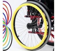 WNUHYYL Cubierta de Agarre de Goma for Silla de Ruedas, Cubiertas de Silicona for Borde de Empuje de Silla de Ruedas, 1 par Fundas Protectoras para radios,003,20in