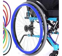 WNUHYYL Cubierta de Agarre de Goma for Silla de Ruedas, Cubiertas de Silicona for Borde de Empuje de Silla de Ruedas, 1 par Fundas Protectoras para radios,005,20in