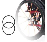 WNUHYYL Cubiertas de aro for Sill Fundas Protectoras para Ruedas Traseras de Sillas de Ruedas de 20/22/24 Pulgadas Cubierta de Rueda Trasera para Mejorar el Agarre y La Tracción,006,24in