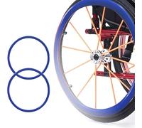 WNUHYYL Cubiertas de aro for Sill Fundas Protectoras para Ruedas Traseras de Sillas de Ruedas de 20/22/24 Pulgadas Cubierta de Rueda Trasera para Mejorar el Agarre y La Tracción,004,20in