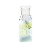 Wnvivi Juego de Jarra de Agua y Vidrio Junto a la Cama, Jarra de Agua de Vidrio de 820 Ml con Vaso, Jarra de Vidrio para Mesita de Noche con Taza para Dormitorio y Baño (A)
