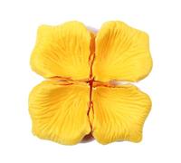 WNXGNHO 100 pétalos de rosa de tela realistas para decoración elegante de eventos, ideales para proyectos de manualidades y accesorios decorativos del hogar, sorpresa del día de San Valentín, amarillo