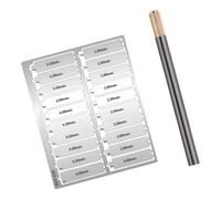 WNXGNHO 20 piezas de herramientas de perforación de metal industrial de fondo plano para modelos, entusiastas de la perforación y manualidades, taller, perforador de fondo plano para modelo