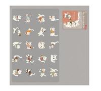 WNXGNHO Adorable Pegatina con Tema De Gatito Embrujado Calcomanías De Pared Removibles Seguras para Manualidades Actividades Escolares Calcomanías De Pared para Fiestas De Cachorros Y Gatos