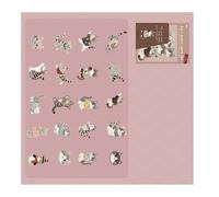 WNXGNHO Adorable Pegatina con Tema De Gatito Embrujado Calcomanías De Pared Removibles Seguras para Manualidades Actividades Escolares Calcomanías De Pared para Fiestas De Cachorros Y Gatos