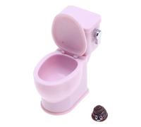 WNXGNHO Asiento Inodoro En Miniatura Coleccionable con Ruido Realista Rubor para Casas Modelo Casas Muñecas