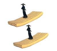 WNXGNHO Balsas De Bambú En Miniatura Barcos Flotantes Adornos para Acuarios Mejora del Medio Ambiente Y Acento Decorativo De Escritorio Barcos Pequeños