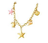 WNXGNHO Collar único de concha y estrellas de mar para mujeres que buscan accesorios de moda inspirados en la marina, talla única, como se describe, como se describe