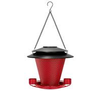 WNXGNHO Comedero para Pájaros Colgante para Exteriores con Orificios De Drenaje para Evitar Daños por Lluvia para Varias Especies Alimentador De Solución De Alimentación para Pájaros Salvajes