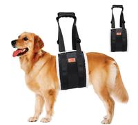 WNXGNHO Correa compacta para asistencia de perros con mango antideslizante reforzado, longitud ajustable para entrenamiento de paseo al aire libre, correa de viaje multifuncional para perros
