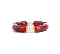 WNXGNHO Cuentas artísticas de resina de mármol, elásticas, ajuste cómodo, accesorio de joyería de moda para mujer, adecuado para el uso diario, talla única, como se describe