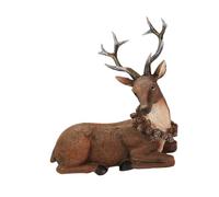 WNXGNHO Estatuas Navideñas De Ciervos De Pie con Astas Decoraciones De De Renos para Centros De De Gabinete De Vino De Repisa