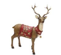 WNXGNHO Estatuas Navideñas De Ciervos De Pie con Astas Decoraciones De De Renos para Centros De De Gabinete De Vino De Repisa