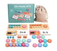 WNXGNHO Herramienta Interactiva De Conteo De Madera para Que Los Niños Desarrollen Habilidades Matemáticas Básicas a Través De La Práctica Práctica De Palos para Contar Educativos