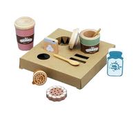 WNXGNHO Juego De Café De Simulación De Cocina De Madera para Niños Juguete para Juego De Imaginación Actividad Educativa Divertida para Compromiso De Niños Pequeños Juego De rol De Madera