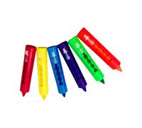 WNXGNHO Juego de crayones lavables para niños pequeños, 6 colores, fácil de agarrar, con soporte para bolígrafo, para niños de 3 años, para dibujar y colorear para bañera