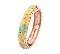 WNXGNHO Pulsera redonda esmaltada a mano con cadena ajustable africana hawaiana india para mujer, joyería abierta ajustable, talla única, como se describe