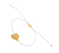 WNXGNHO Pulseras artesanales a juego para parejas, diseño de corazón con nudo y cordón de algodón suave hecho a mano, joyería romántica, regalo romántico, pulseras de cuerda de amor, talla única, como