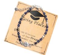 WNXGNHO Regalos de joyería de graduación para ella, accesorio universitario ajustable con tarjeta de felicitación y caja de regalo ajustable, talla única, como se describe