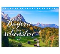 Wo Bayern am schönsten ist (Tischkalender 2026 DIN A5 quer), CALVENDO Monatskalender: Bayerische Highlights: 12 malerische Motive von herausragenden Locations in Bayern!