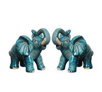 Wo Lai Gou Estatua de elefante de la suerte, hecha a mano, cristal esmaltado chino, decoración de Feng Shui, arte del patrimonio cultural inmaterial, regalo para inauguración de la casa, boda