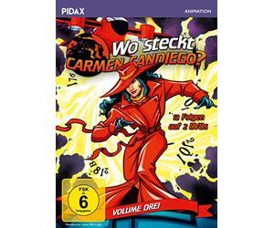 Wo steckt Carmen Sandiego?, Vol. 3 / Weitere 13 Folgen der preisgekrönten Zeichentrickserie zum Mitraten (Pidax Animation) [Alemania] [DVD]