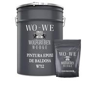 WO-WE Pintura Epoxi de Baldosas Antihumedad en Baño y Cocina - W712 Gris antracita - 5Kg