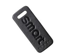 WOAFEY Ajustador de Clip de cinturón de Seguridad de Coche para Smart 453 Fortwo Forfour 2015-2018 Soporte de cojín de cinturón de Seguridad Insignia Interior de Cuero Nuevo,Black