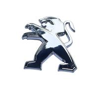 WOAFEY Etiqueta engomada del Emblema del Tronco del Parachoques Delantero del Coche para Peugeot 207 307 107 407 507 508 408 308 206 406 1008 5008 3008 Etiqueta de Insignia de Metal 3D,Silver