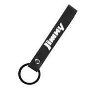 WOAFEY Llavero de coche para Suzuki Jimny Alto Swift SX4 Grand Vitara, coche personalizado fibra de carbono cuero personalizado llavero regalo,Black