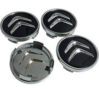 WOAFEY Tapacubos 4 PCS 60mm para Citroen C1 C3 C4 C5 C6 DS3 Tapacubos de Centro de Rueda de Coche Cubierta de Llantas de Estilo Automático Insignia Emblema Pegatina Tapas de Cubo de Rueda