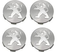 WOAFEY Tapacubos 4 PCS 60mm para Peugeot 3008 307 408 308S 508L 4008 Tapacubos de Centro de Rueda de Coche Cubierta de Llantas de Estilo Automático Insignia Emblema Pegatina Tapas de Cubo de Rueda