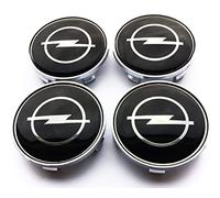 WOAFEY Tapacubos 4 PCS 68mm / 64mm para Opel Tapacubos de Centro de Rueda de Coche Cubierta de Llantas de Estilo Automático Insignia Emblema Pegatina Tapas de Cubo de Rueda