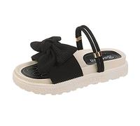 Woaikeyu Plates Sandalias Mujeres Arco Nudo Casual Sandalias de Punta Abierta Plataforma Romana Zapatillas Sandalias Descontratadas Al Aire Libre, Le Noir, 39 EU