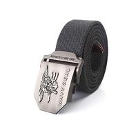 WOAIXI Lona Cinturón,Moda Hombres Mujeres Cinturón De Tela De Lona Navy Seal Hebilla De Metal Cinturón De Hombre para Jeans Cinturones Tácticos Militares del Ejército Cinturón Salvaje Informal Al A