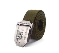 WOAIXI Lona Cinturón,Moda Hombres Mujeres Cinturón De Tela De Lona Navy Seal Hebilla De Metal Cinturón De Hombre para Jeans Cinturones Tácticos Militares del Ejército Cinturón Salvaje Informal Al A