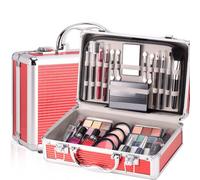 Woalopted Kit de maquillaje facial completo, juego de maquillaje para | principiantes - Set básico de para adolescentes | Estuche de cosméticos que incluye sombra de ojos, rubor, lápiz de