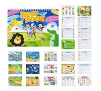 Woalopted Libro de actividades para niños | Portátil de doble cara educativo | Formas de asignación de libro de trabajo rompecabezas Juguetes para niñas guardería escuela viajes avión casa Navidad