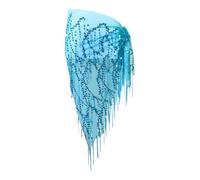 Woalopted Para perros, con lentejuelas y cadena para la cintura, faldas de danza del vientre para perros, para fiestas de Navidad, como accesorio para fotos para cachorros de tamaño mediano y grande