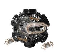 Woalopted Trampa para cangrejos de río - Pin Fish Trampa - Portable Jaula Accesorios para la captura de camarones lago Acuario Cangrejos de río