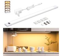 WOBANE Luz Led Cocina Bajo Mueble con Enchufe, 60cm